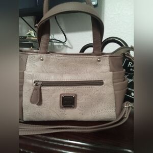 Nwot KoltovElegant Beige and Brown Handbag